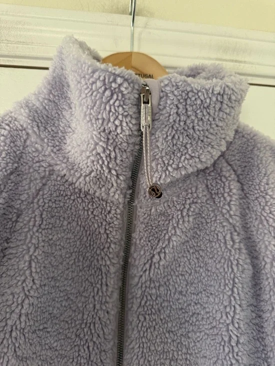 Lululemon Scuba Oversized Half Zip Fleece Pullover Lavender Purple - Picture 3 of 10